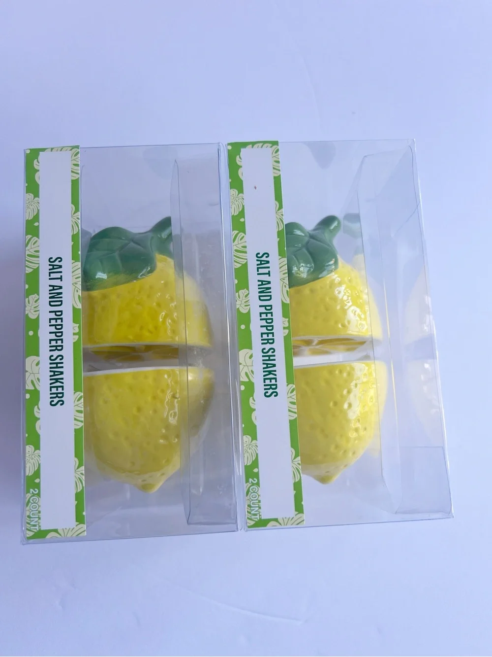 Yellow Lemon Salt and Pepper Shakers by